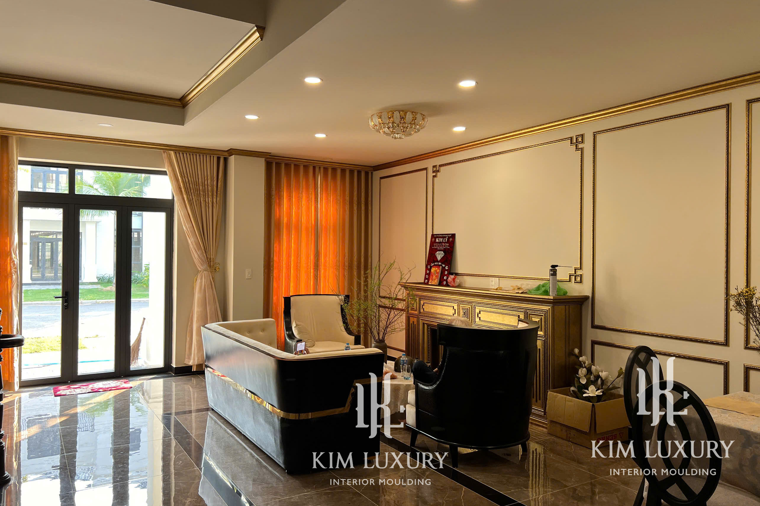Công trình Phào chỉ PS Gold KDC Trần Anh - Long An