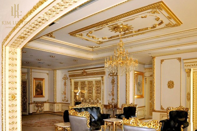 Phào chỉ dát vàng – Bí quyết tạo điểm nhấn nội thất xa hoa