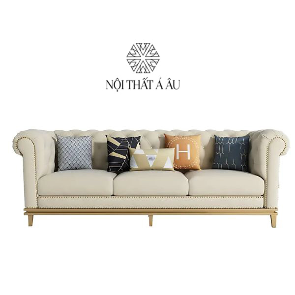 Sofa Băng Bọc Da Cổ Điển S302